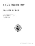 College of Law Commencement - December 1971 by University of Florida