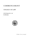 College of Law Commencement - March 1971 by University of Florida