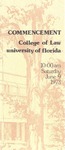 College of Law Commencement - June 1973 by University of Florida