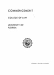 College of Law Commencement - August 1975 by University of Florida