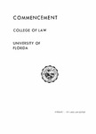 College of Law Commencement - June 1975 by University of Florida